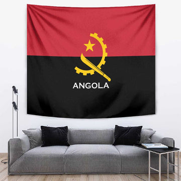Angola Country Flag Stylized Tapestry LT15