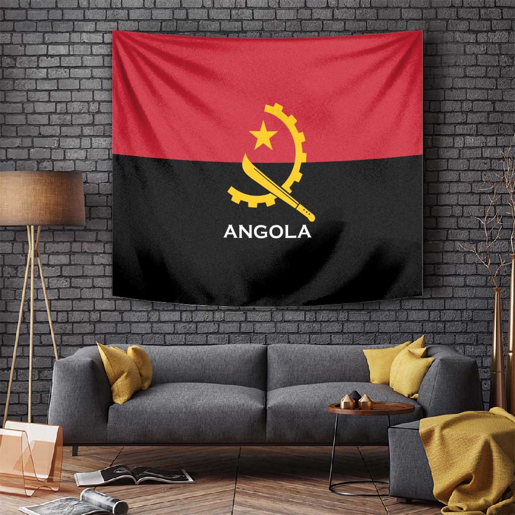 Angola Country Flag Stylized Tapestry LT15