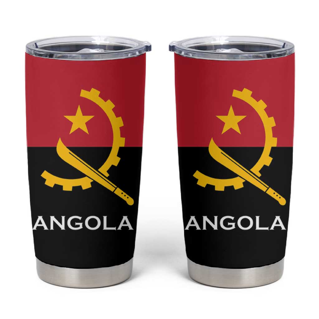 Angola Country Flag Stylized Tumbler Cup LT15