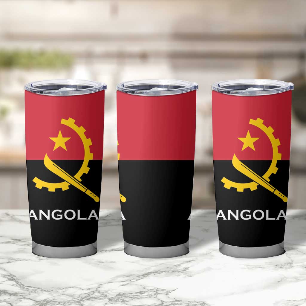 Angola Country Flag Stylized Tumbler Cup LT15
