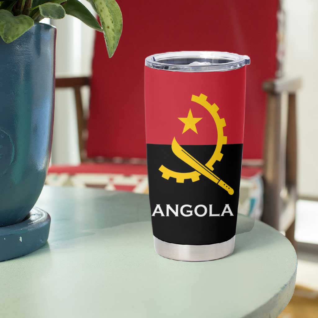 Angola Country Flag Stylized Tumbler Cup LT15