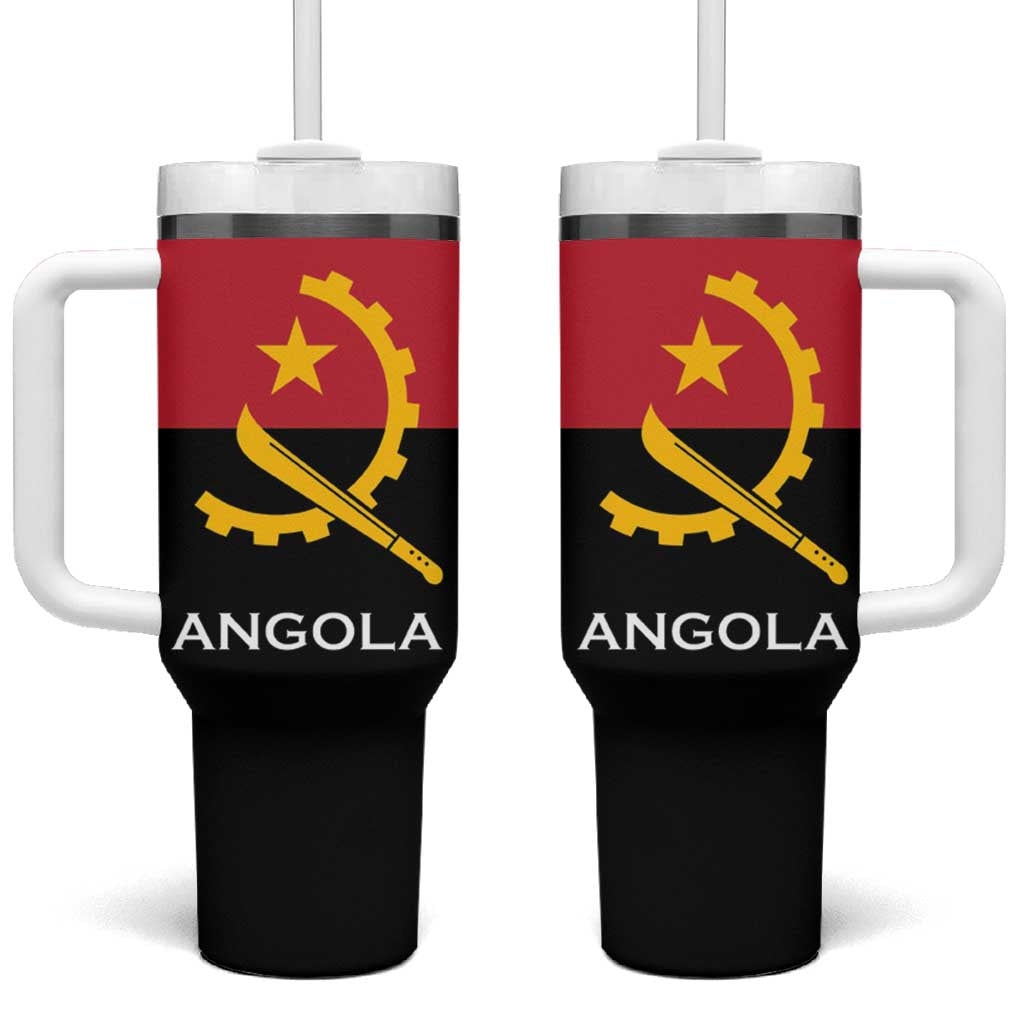 Angola Country Flag Stylized Tumbler With Handle LT15