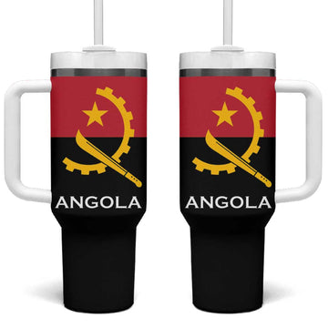 Angola Country Flag Stylized Tumbler With Handle LT15