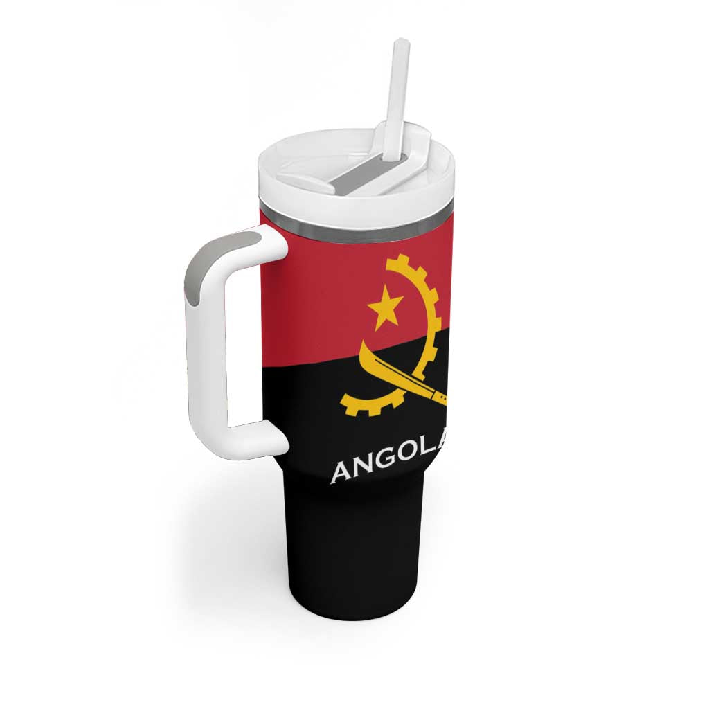 Angola Country Flag Stylized Tumbler With Handle LT15