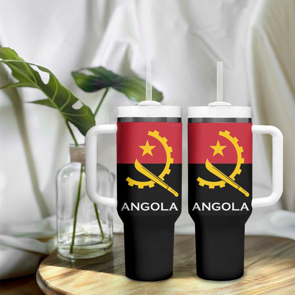 Angola Country Flag Stylized Tumbler With Handle LT15