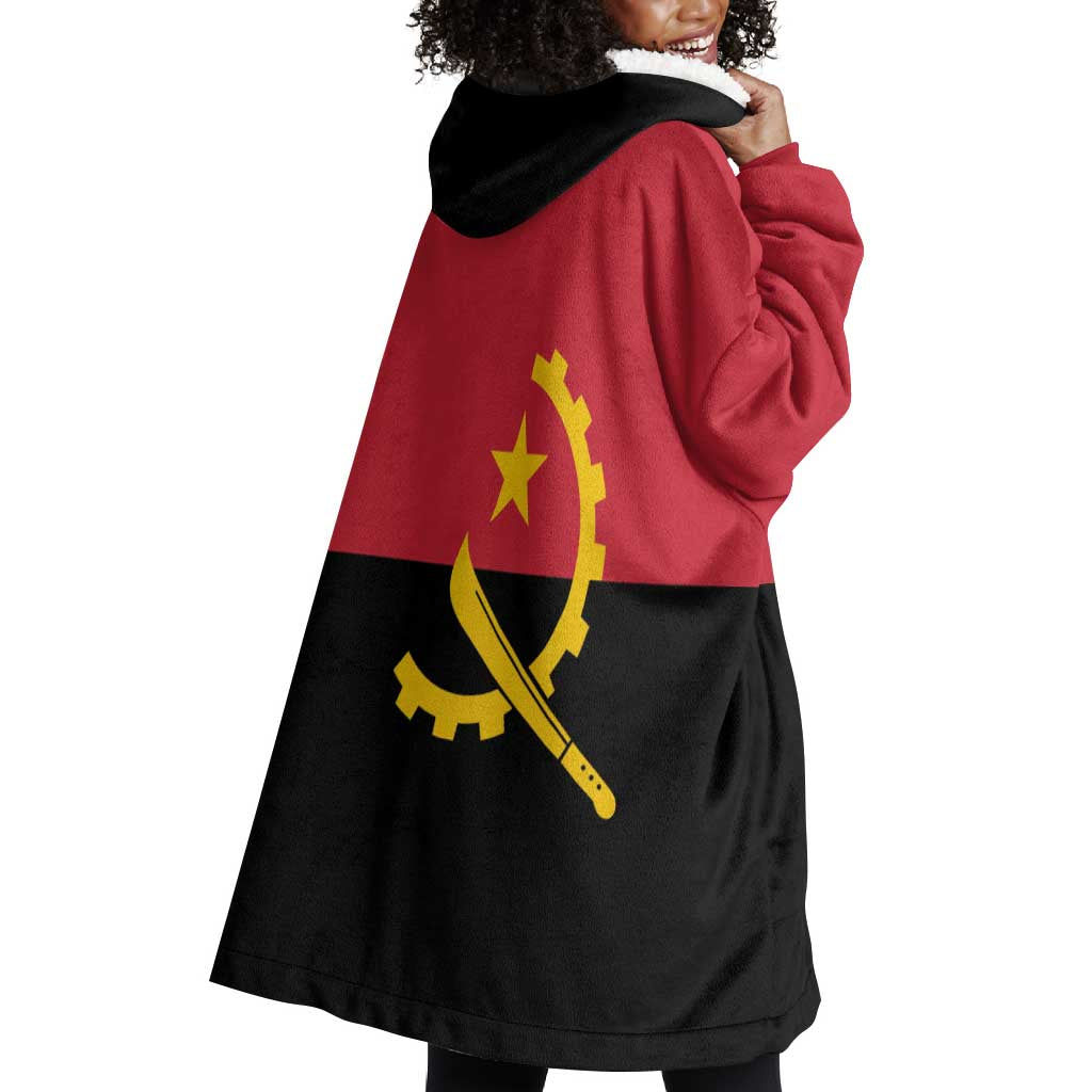 Angola Country Flag Stylized Wearable Blanket Hoodie LT15