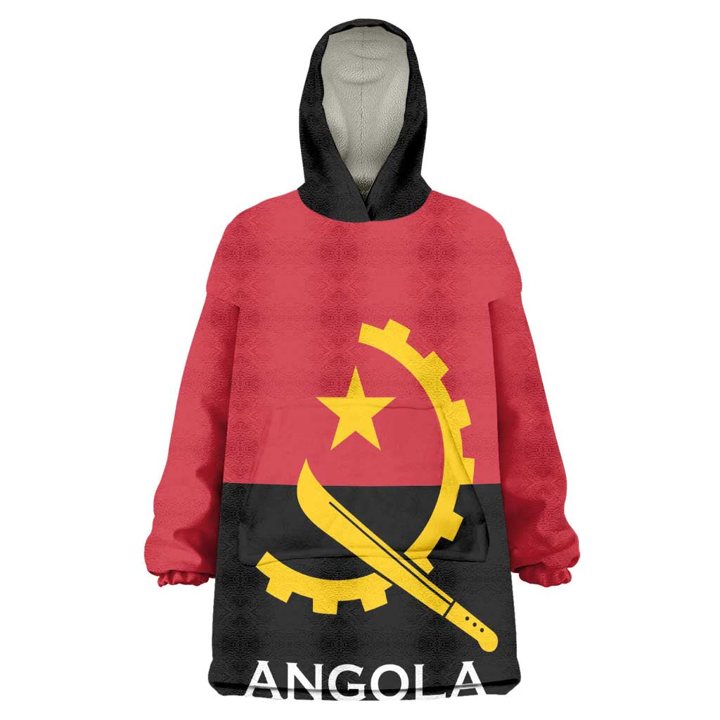 Angola Country Flag Stylized Wearable Blanket Hoodie LT15
