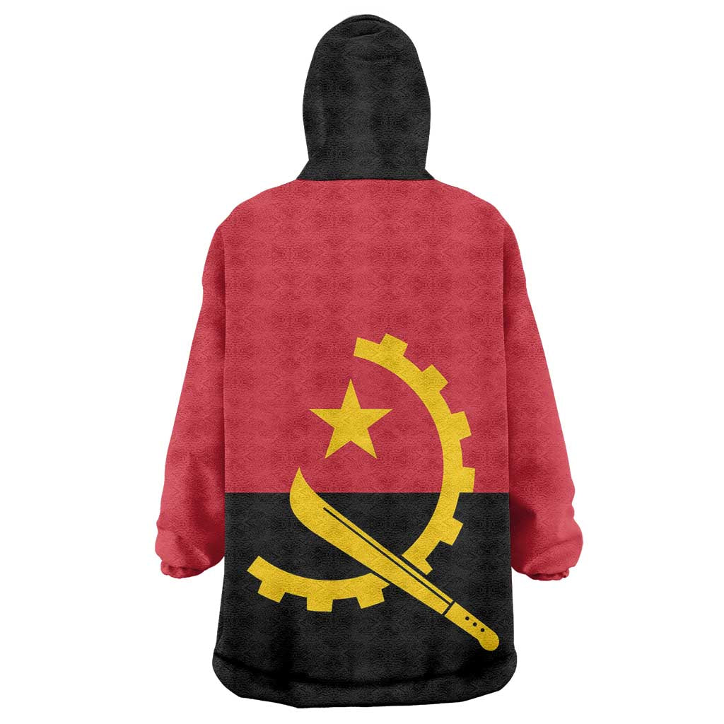 Angola Country Flag Stylized Wearable Blanket Hoodie LT15