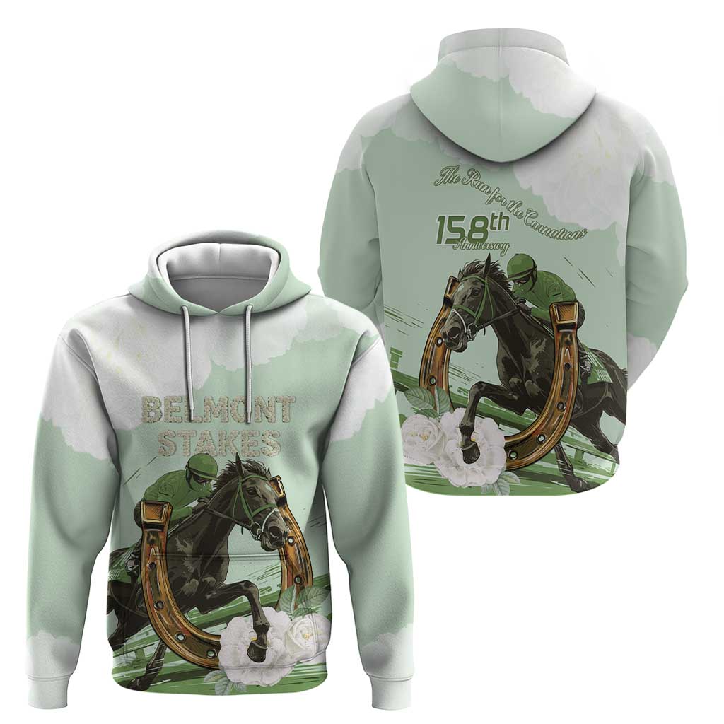 158th Anniversary Belmont Horse Racing Hoodie Run for the Carnations LT15