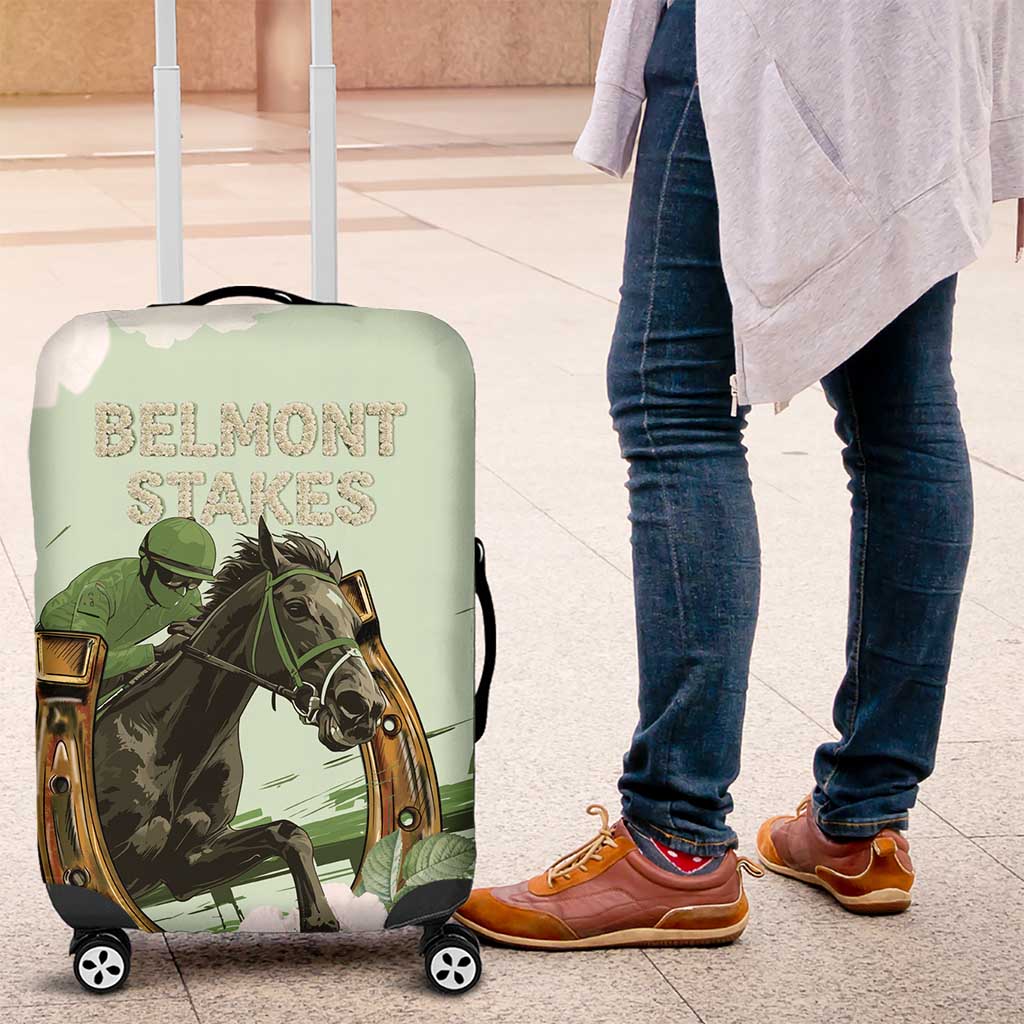158th Anniversary Belmont Horse Racing Luggage Cover Run for the Carnations LT15