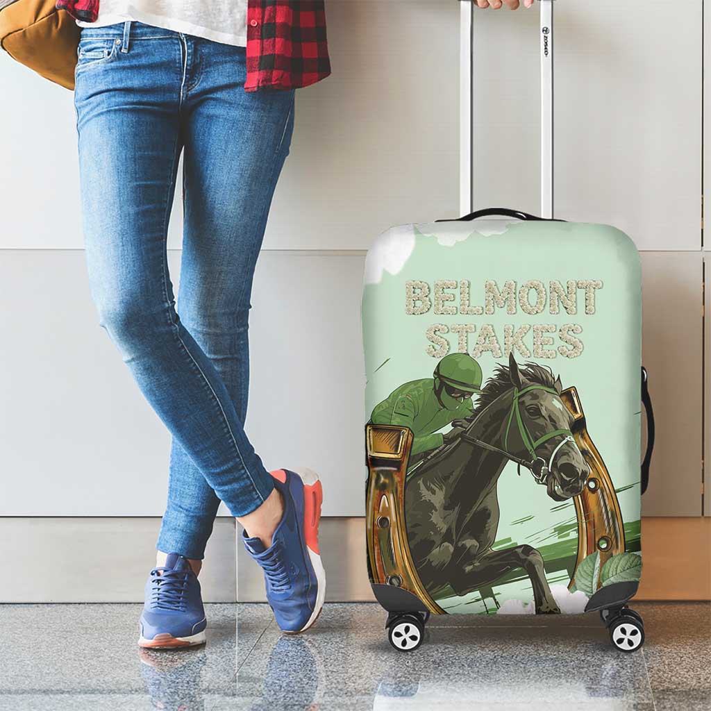 158th Anniversary Belmont Horse Racing Luggage Cover Run for the Carnations LT15