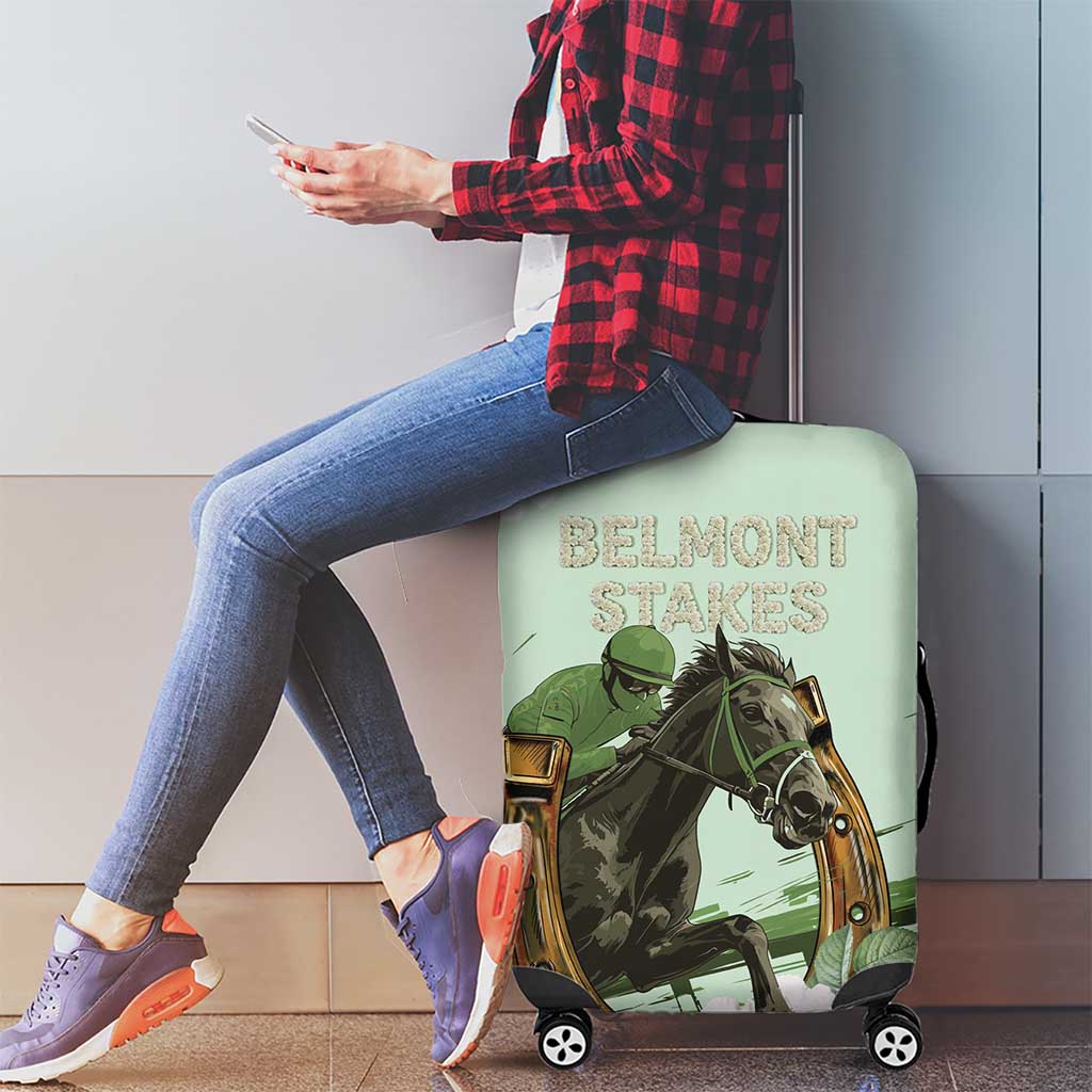 158th Anniversary Belmont Horse Racing Luggage Cover Run for the Carnations LT15