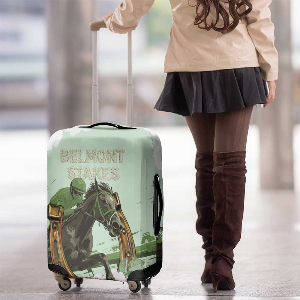 158th Anniversary Belmont Horse Racing Luggage Cover Run for the Carnations LT15
