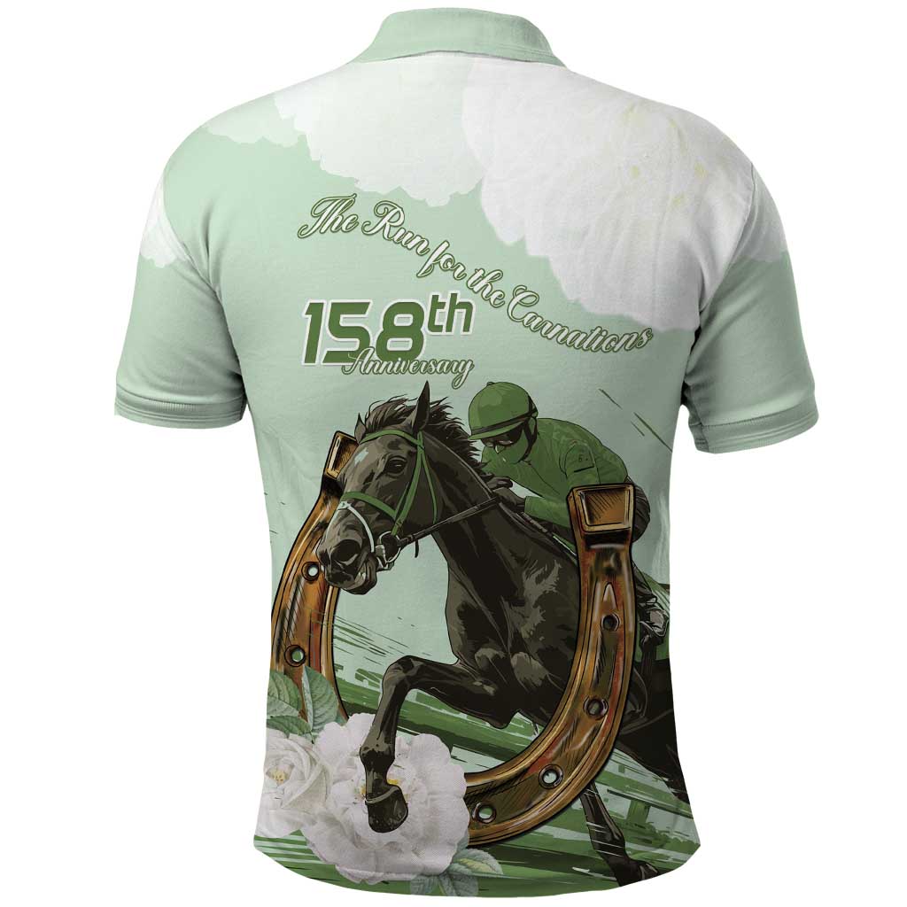 158th Anniversary Belmont Horse Racing Polo Shirt Run for the Carnations LT15