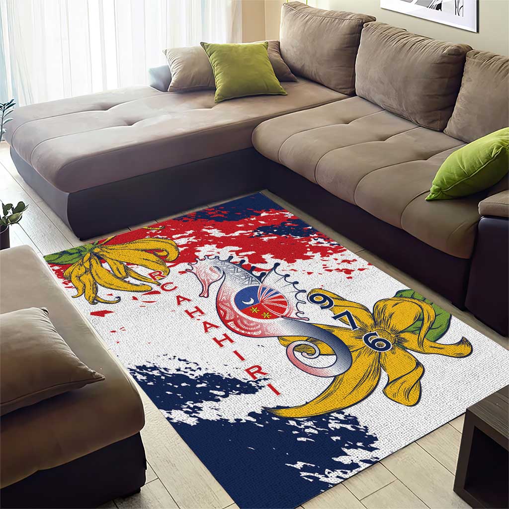 Département de Mayotte Area Rug Ra Hachiri 976 Map With Ylang Ylang LT15
