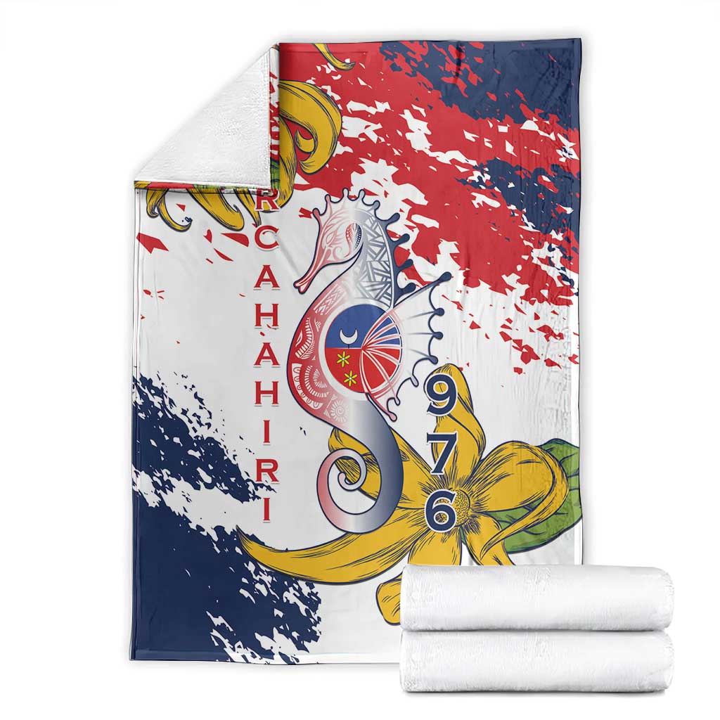 Département de Mayotte Blanket Ra Hachiri 976 Map With Ylang Ylang LT15