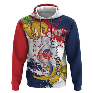 Ra Hachiri 976 Hoodie Mayotte Map With Ylang Ylang LT15