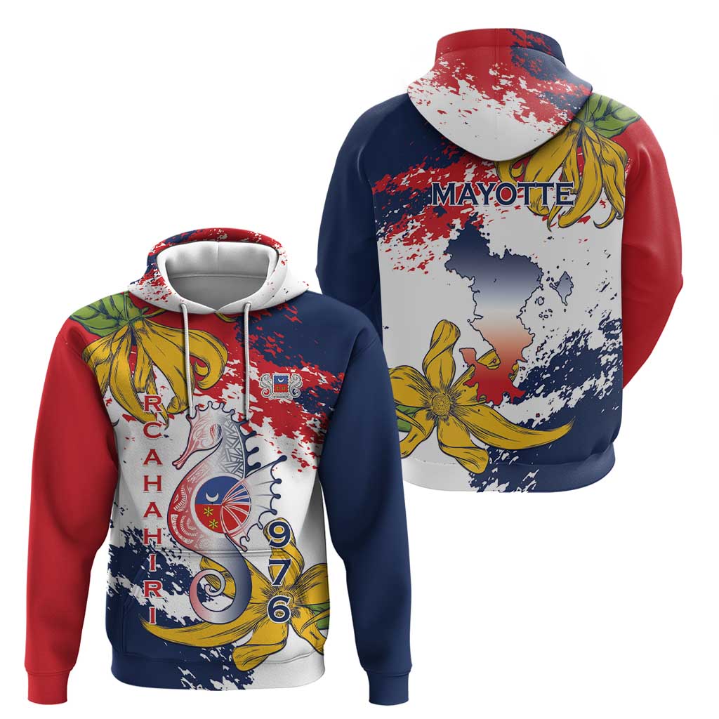 Ra Hachiri 976 Hoodie Mayotte Map With Ylang Ylang LT15