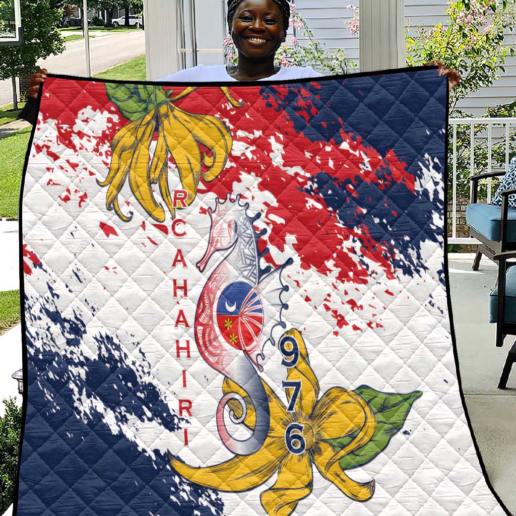 Département de Mayotte Quilt Ra Hachiri 976 Map With Ylang Ylang LT15