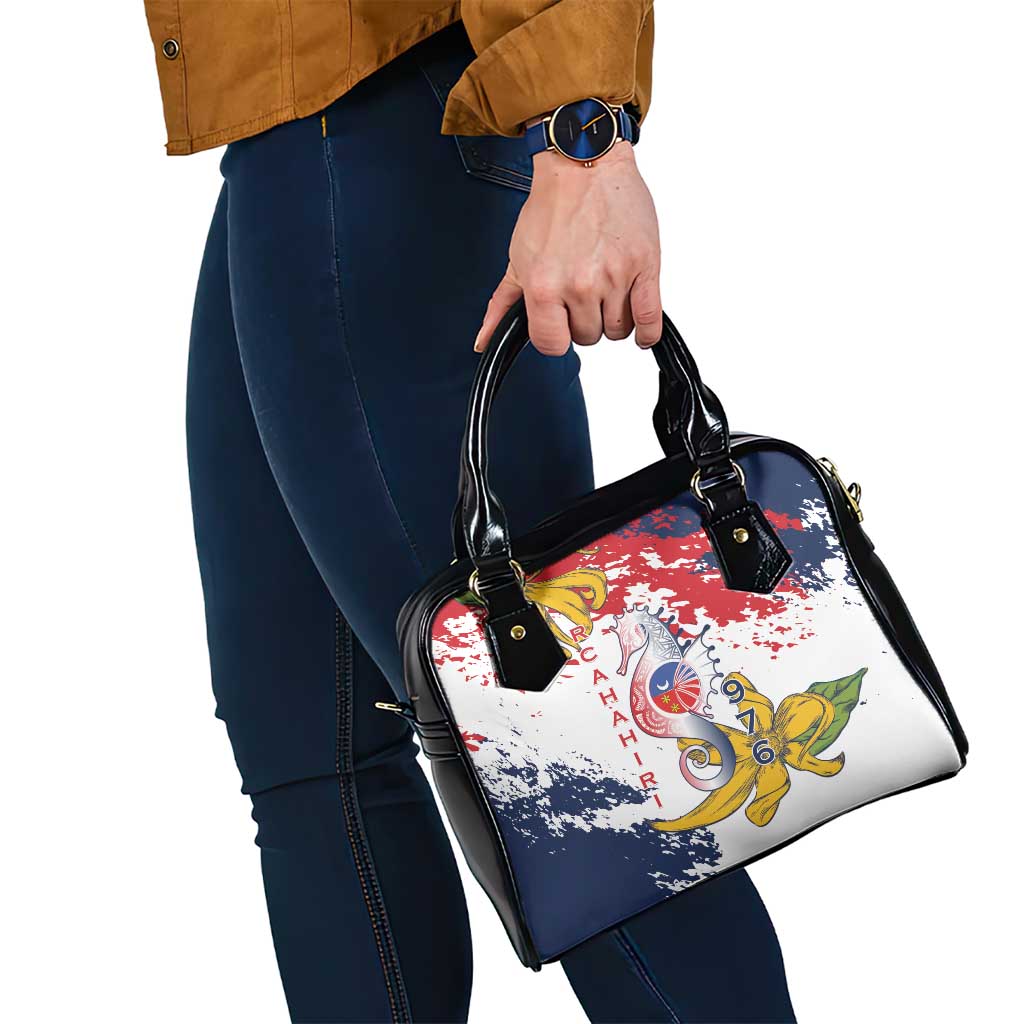 Ra Hachiri 976 Shoulder Handbag Mayotte Map With Ylang Ylang LT15