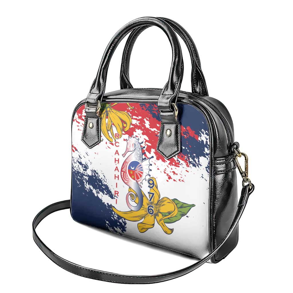 Ra Hachiri 976 Shoulder Handbag Mayotte Map With Ylang Ylang LT15