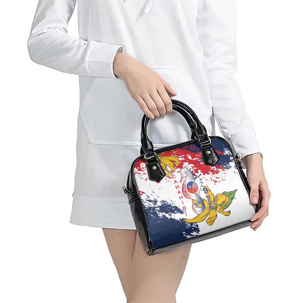Ra Hachiri 976 Shoulder Handbag Mayotte Map With Ylang Ylang LT15