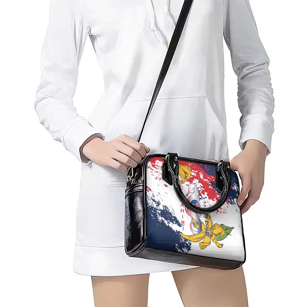 Ra Hachiri 976 Shoulder Handbag Mayotte Map With Ylang Ylang LT15