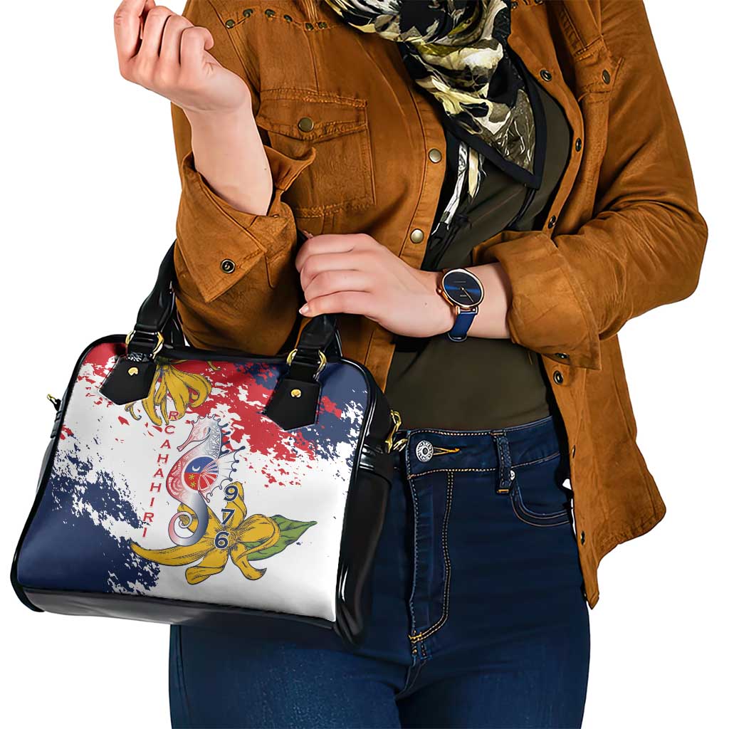 Ra Hachiri 976 Shoulder Handbag Mayotte Map With Ylang Ylang LT15