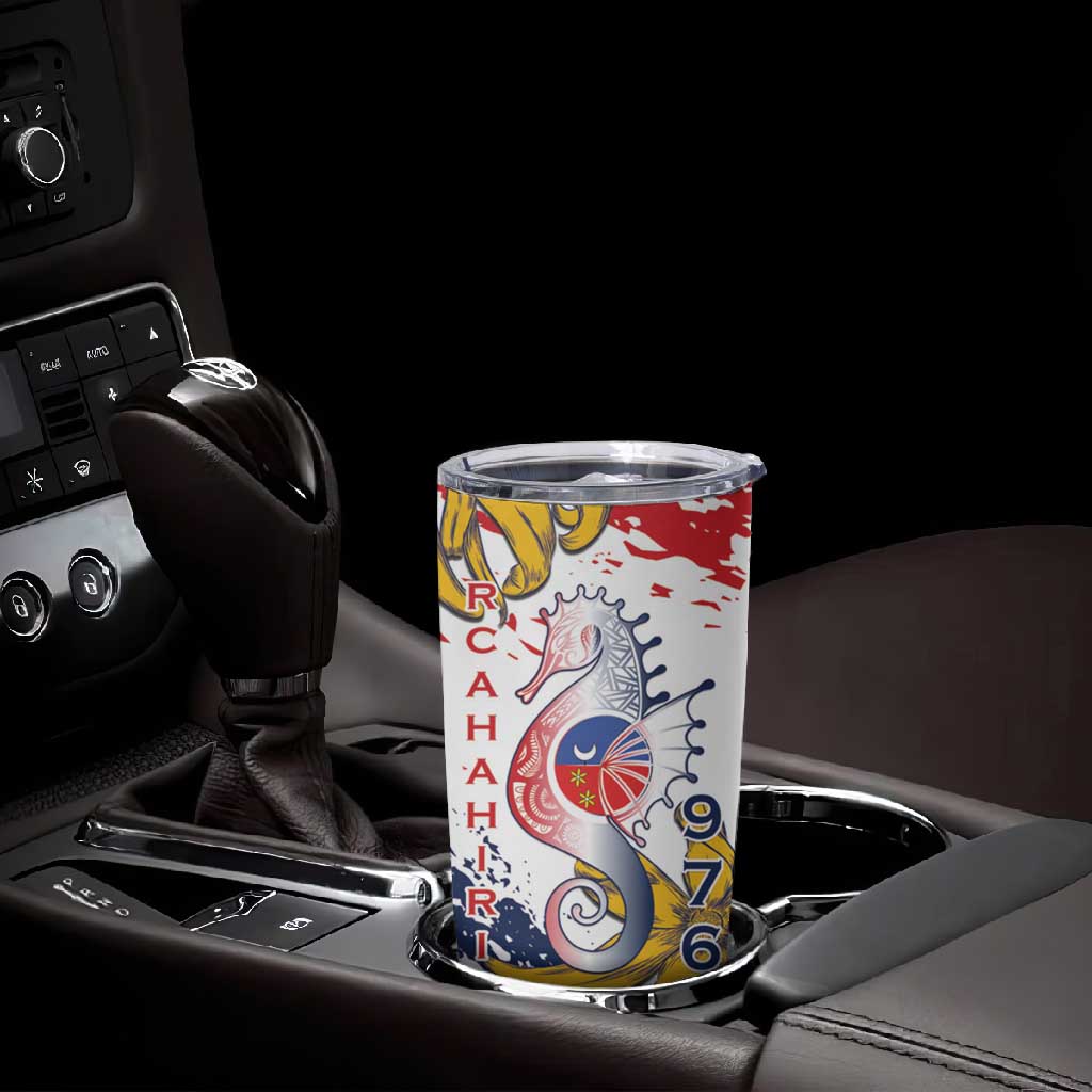 Département de Mayotte Tumbler Cup Ra Hachiri 976 Map With Ylang Ylang LT15