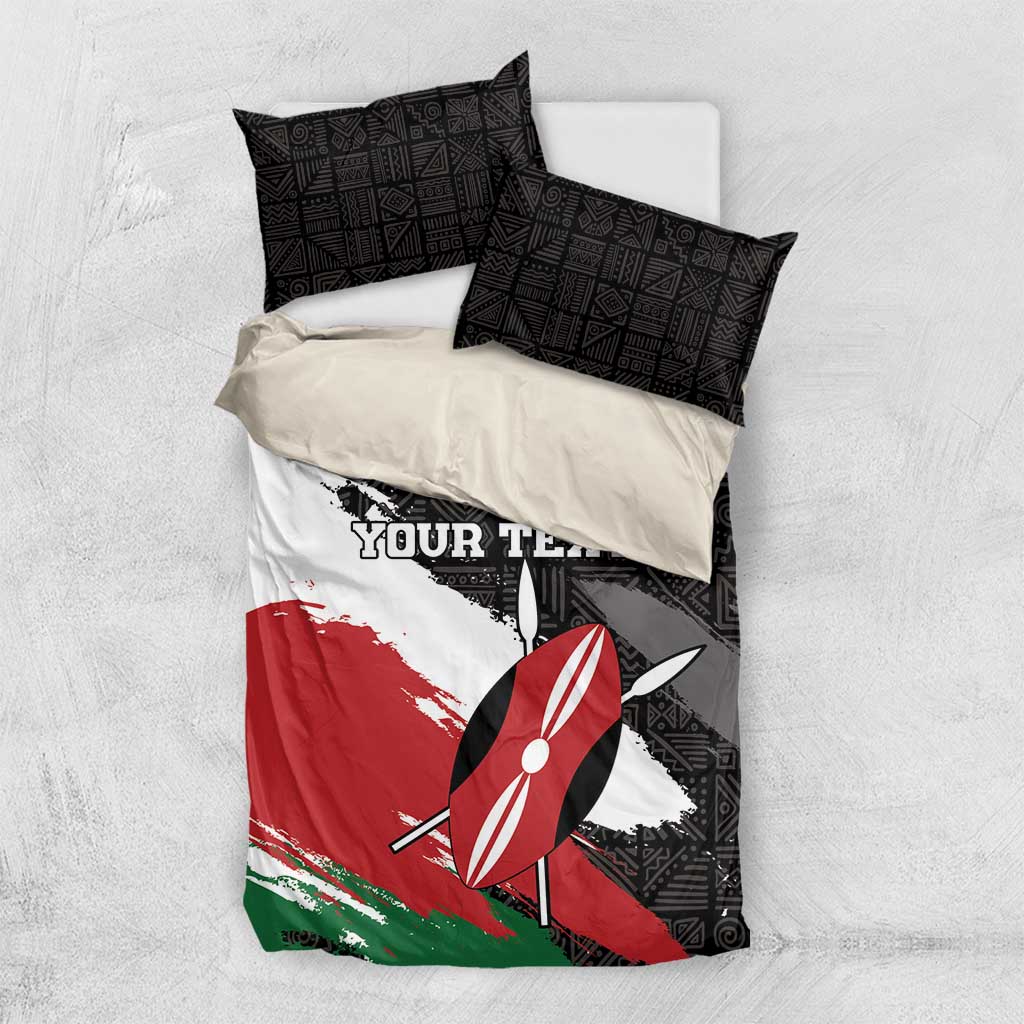 Custom Afro Kenya Bedding Set Rugby Sevens - African Pattern LT15