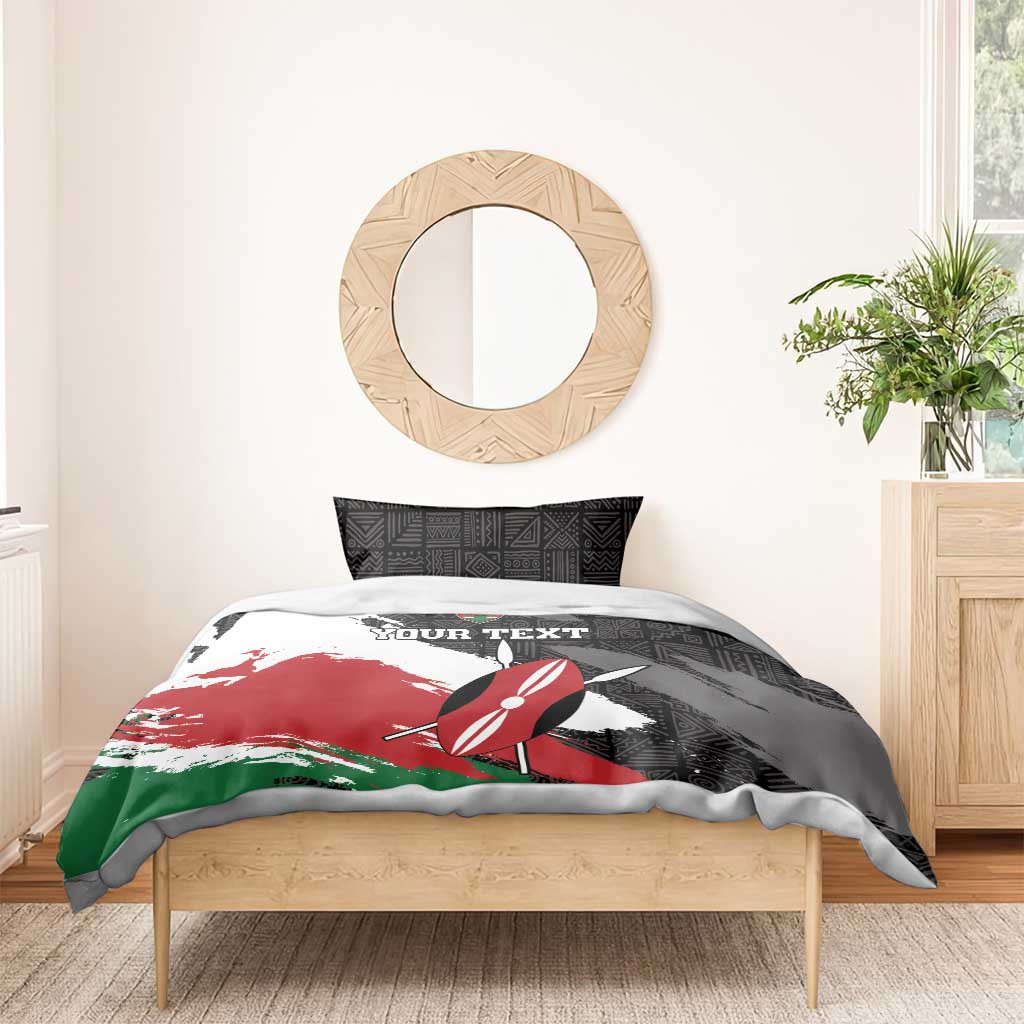 Custom Afro Kenya Bedding Set Rugby Sevens - African Pattern LT15