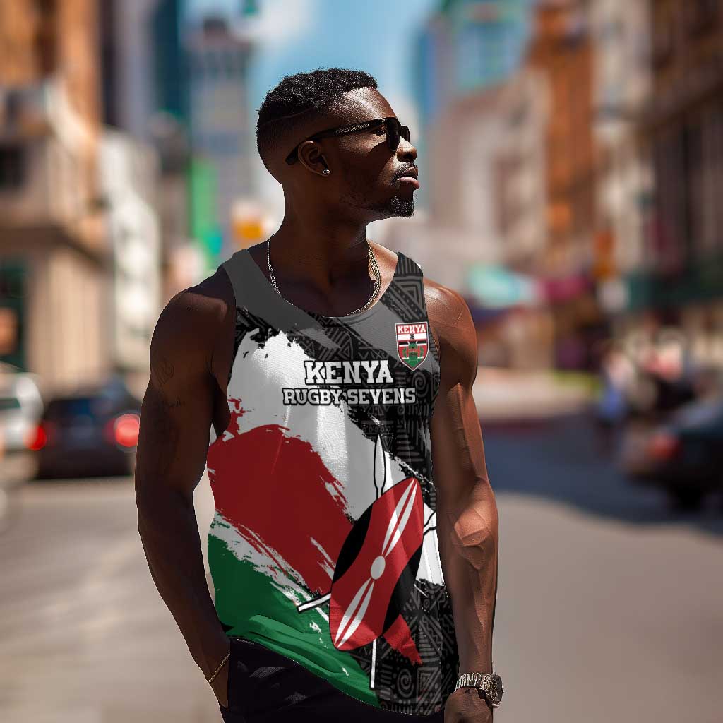 Custom Afro Kenya Men Tank Top Rugby Sevens - African Pattern LT15
