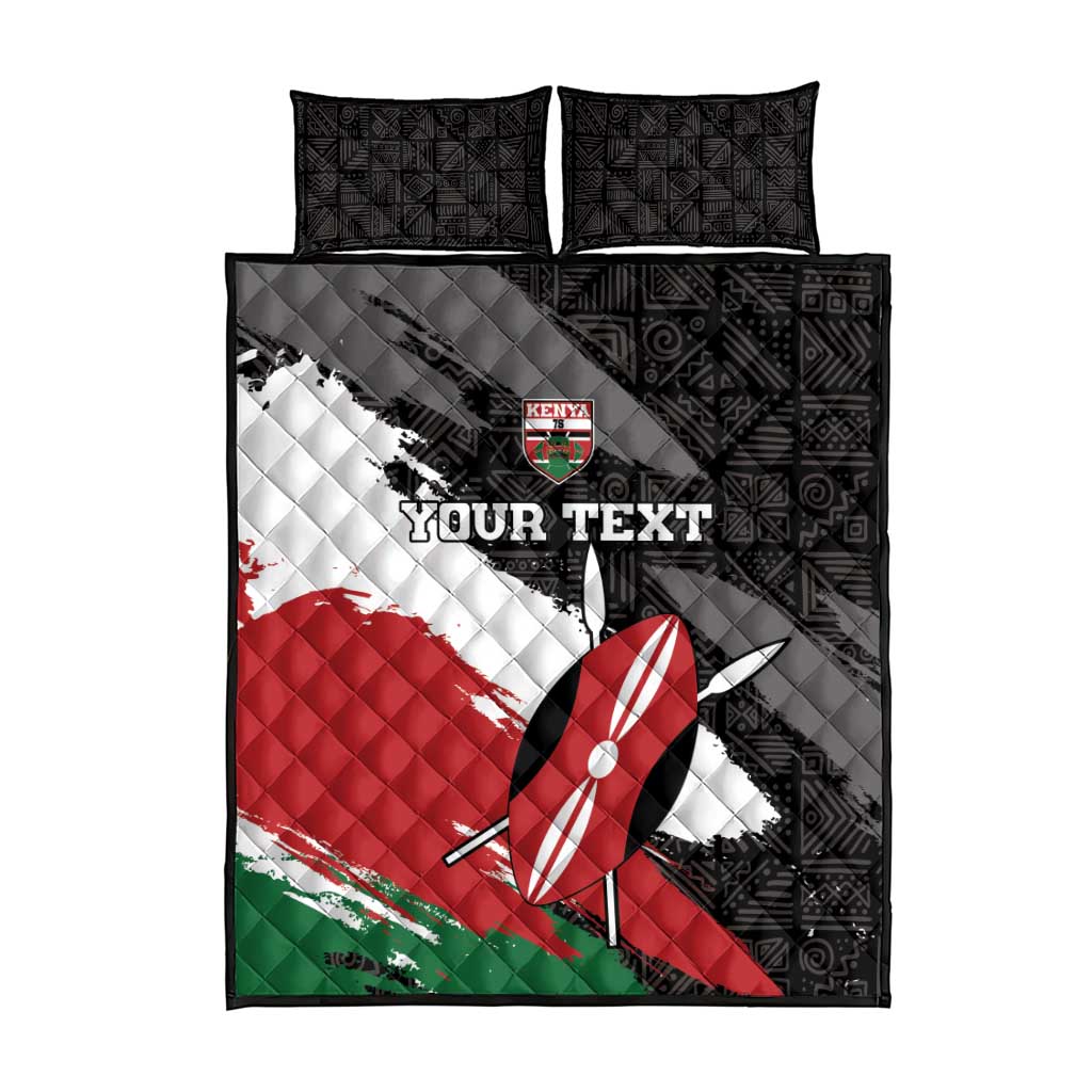 Custom Afro Kenya Quilt Bed Set Rugby Sevens - African Pattern LT15