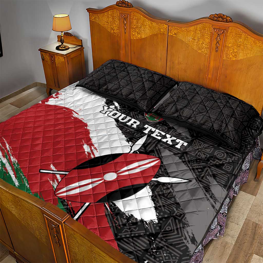 Custom Afro Kenya Quilt Bed Set Rugby Sevens - African Pattern LT15