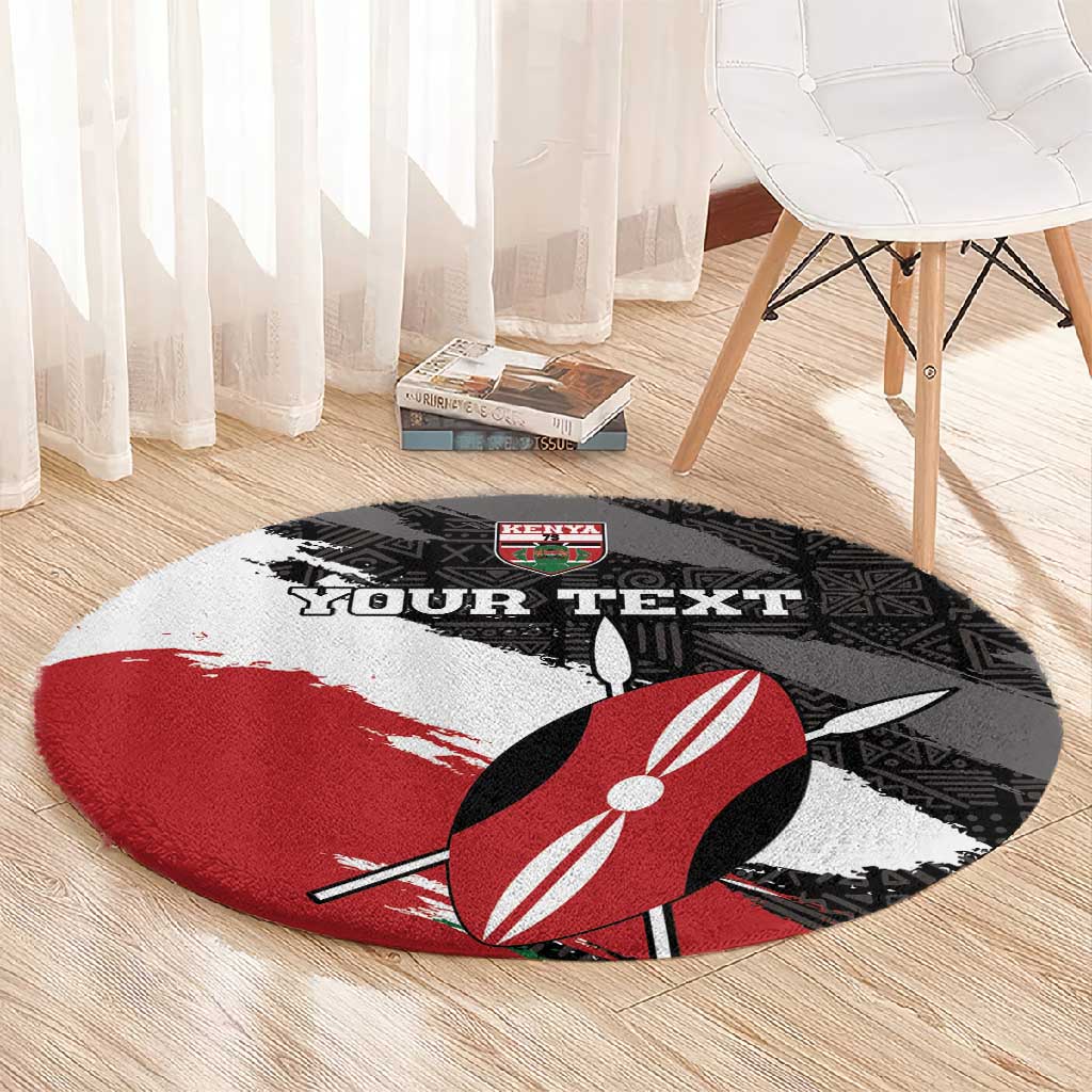 Custom Afro Kenya Round Carpet Rugby Sevens - African Pattern LT15