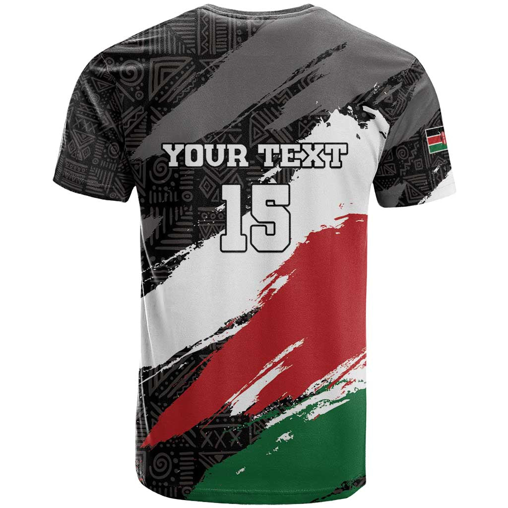 Custom Afro Kenya T shirt Rugby Sevens - African Pattern LT15