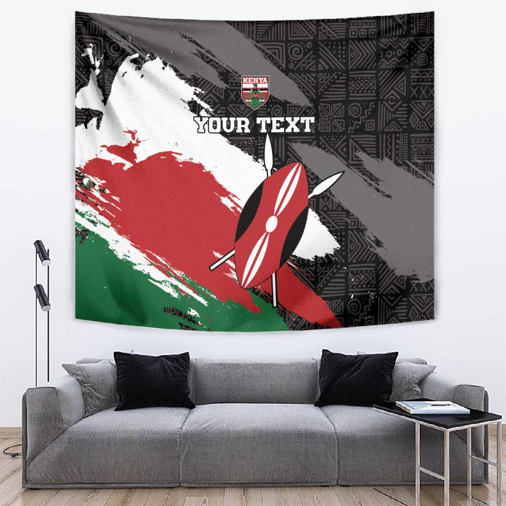 Custom Afro Kenya Tapestry Rugby Sevens - African Pattern LT15