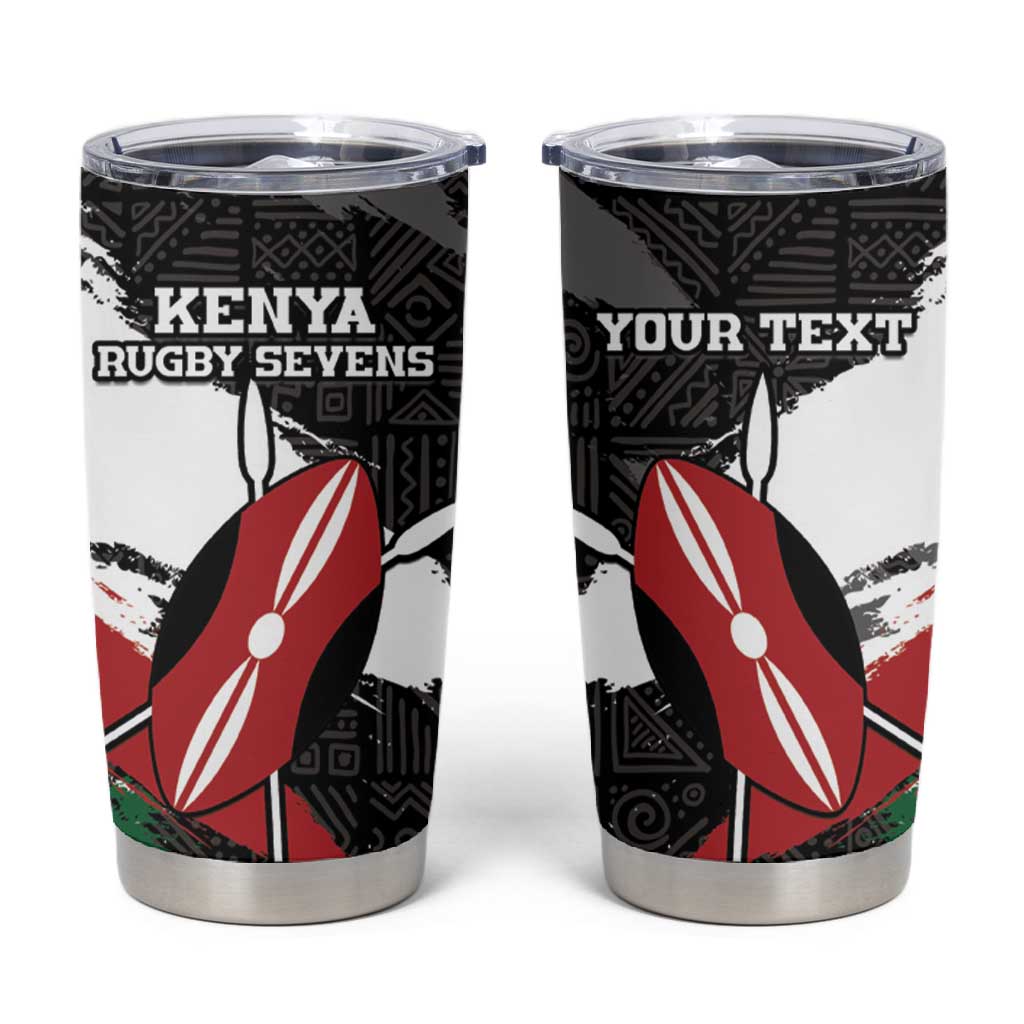 Custom Afro Kenya Tumbler Cup Rugby Sevens - African Pattern LT15