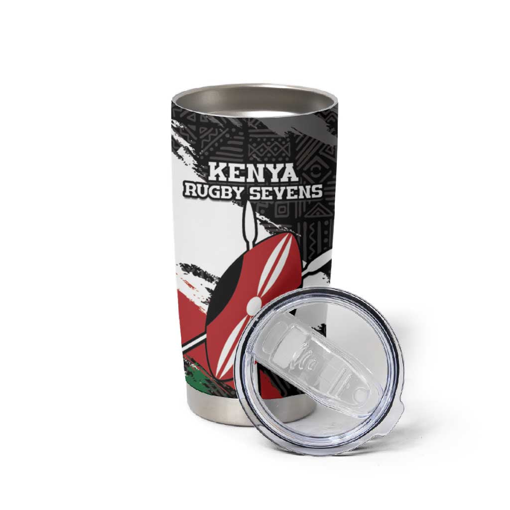 Custom Afro Kenya Tumbler Cup Rugby Sevens - African Pattern LT15