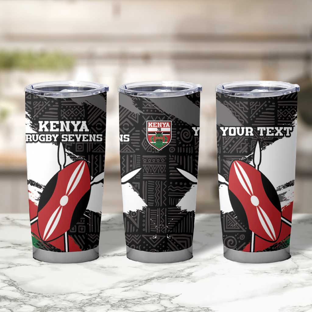 Custom Afro Kenya Tumbler Cup Rugby Sevens - African Pattern LT15