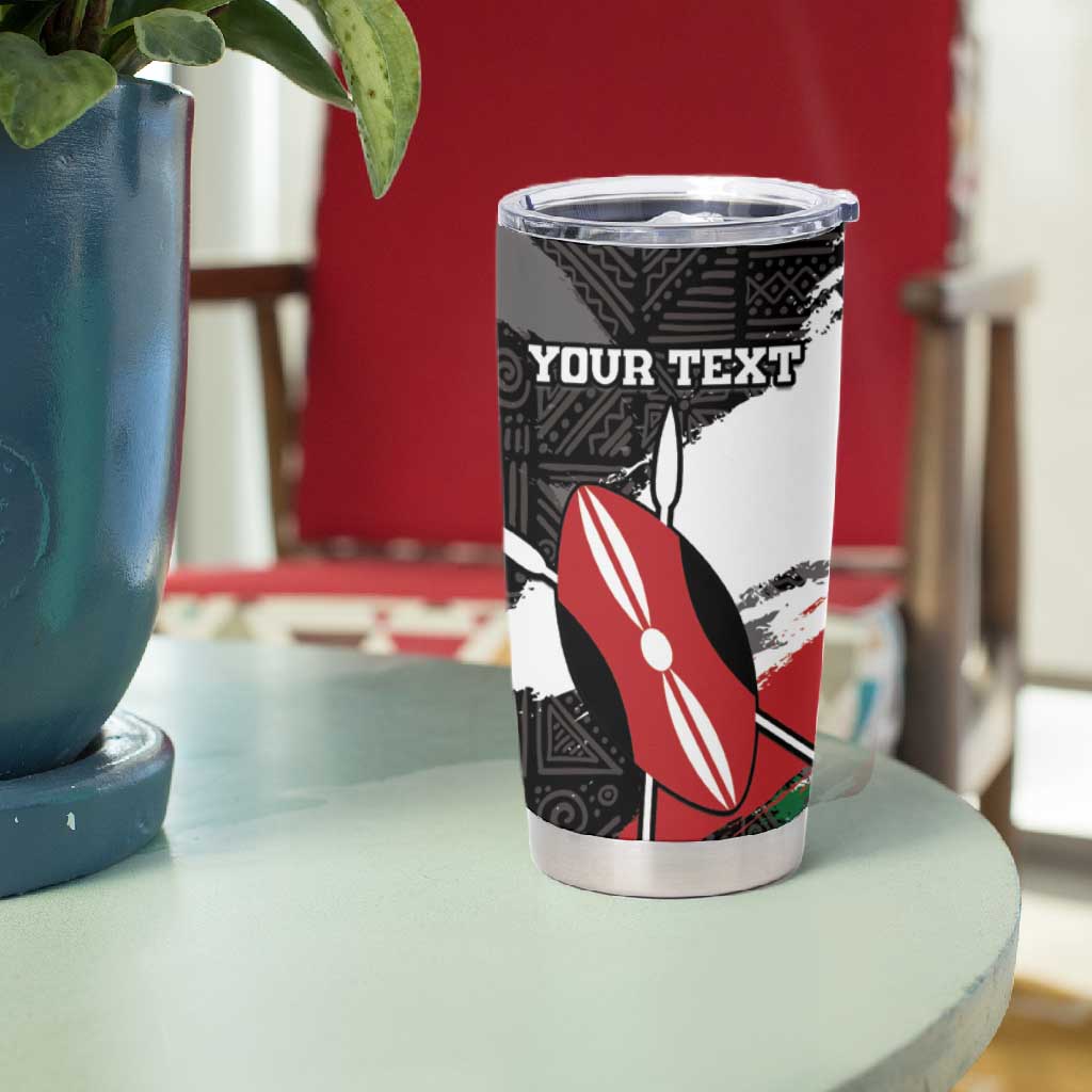 Custom Afro Kenya Tumbler Cup Rugby Sevens - African Pattern LT15