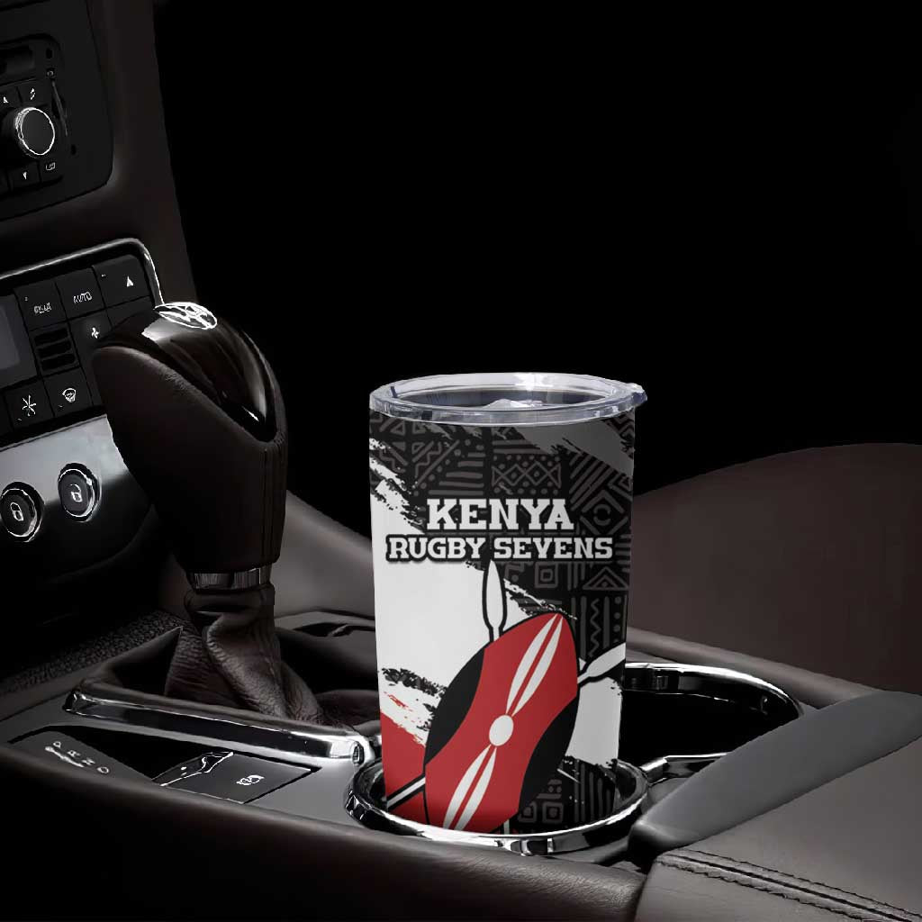 Custom Afro Kenya Tumbler Cup Rugby Sevens - African Pattern LT15