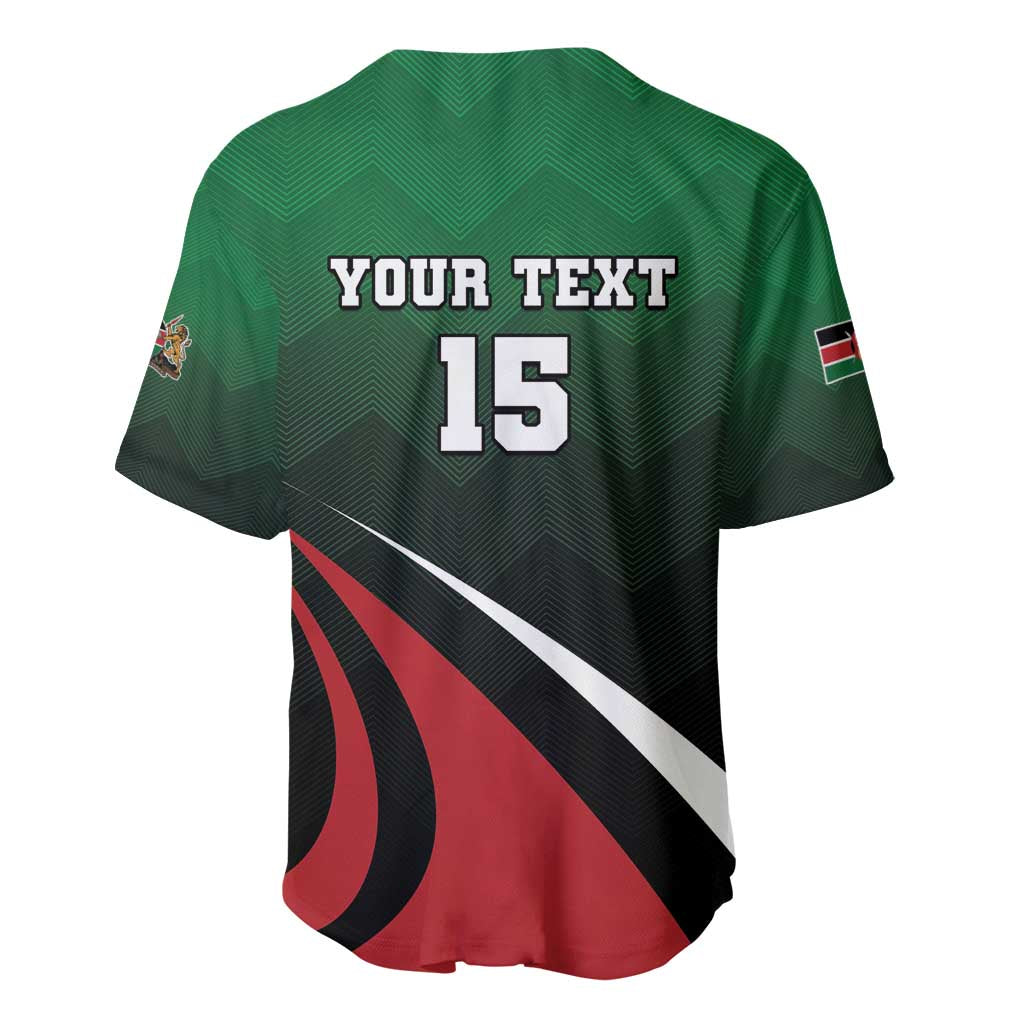 Kenya Rugby Custom Baseball Jersey Simbas Mascot - Sporty Style LT15