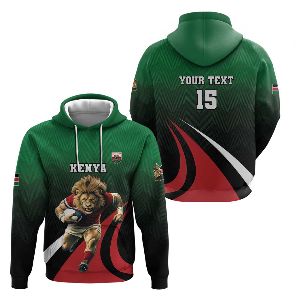 Kenya Rugby Custom Hoodie Go Simbas LT15