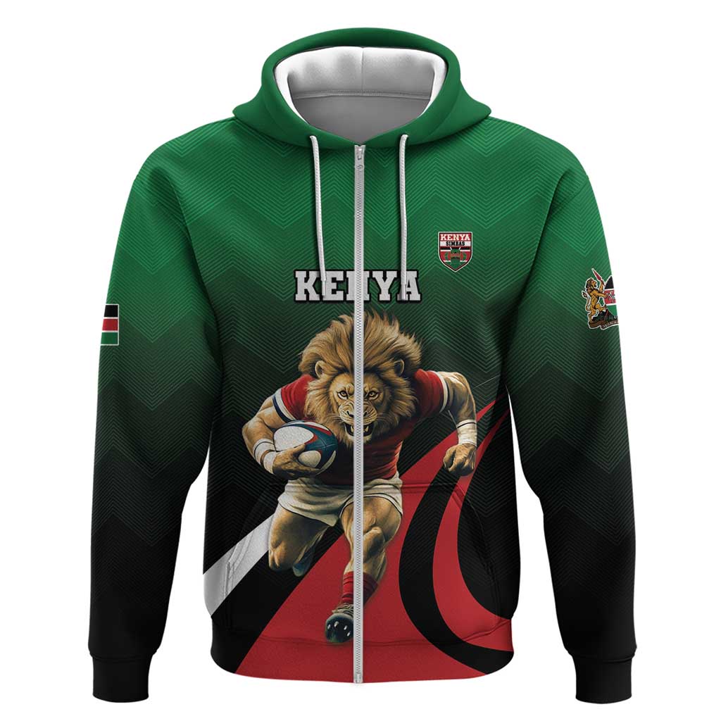 Kenya Rugby Custom Hoodie Go Simbas LT15