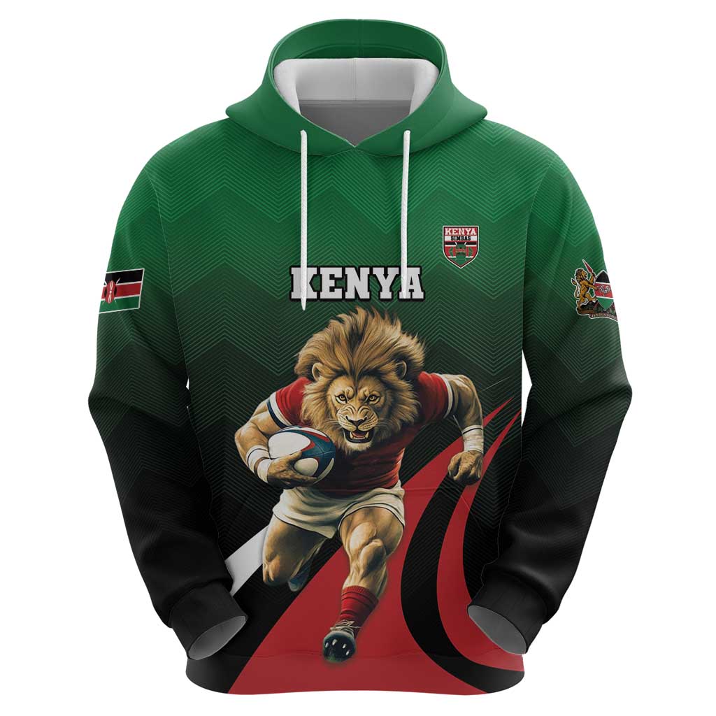 Kenya Rugby Custom Hoodie Go Simbas LT15