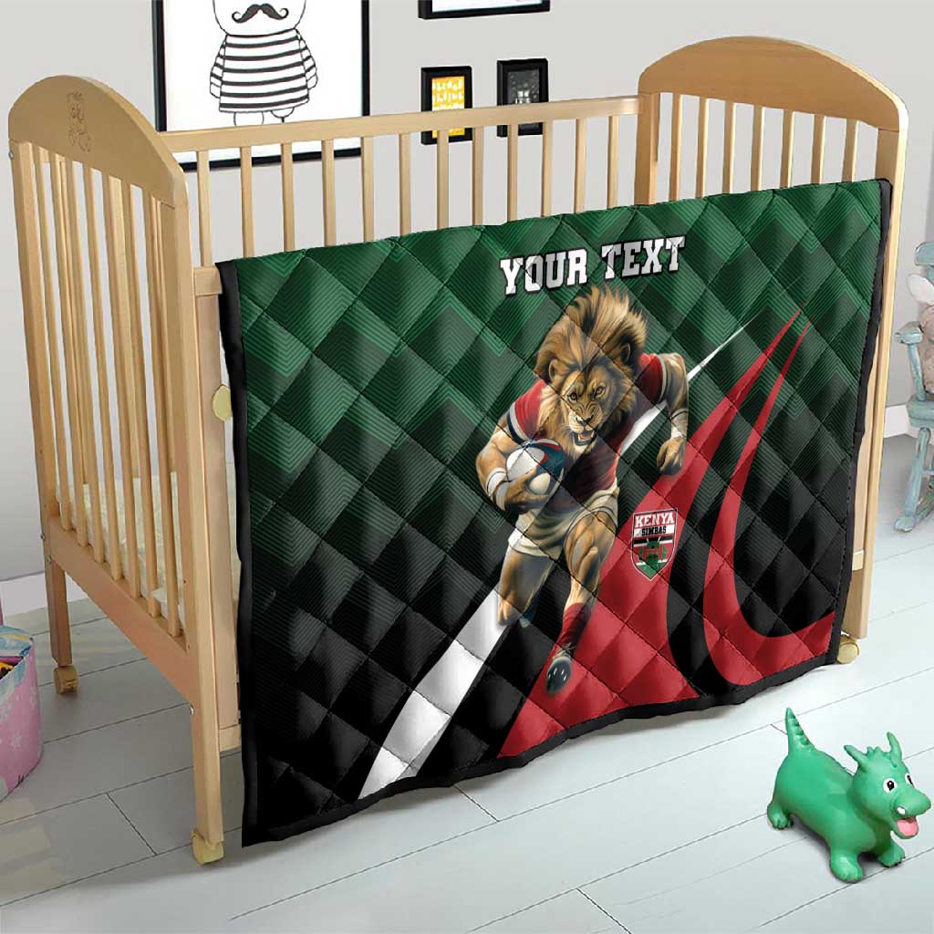 Kenya Rugby Custom Quilt Simbas Mascot - Sporty Style LT15