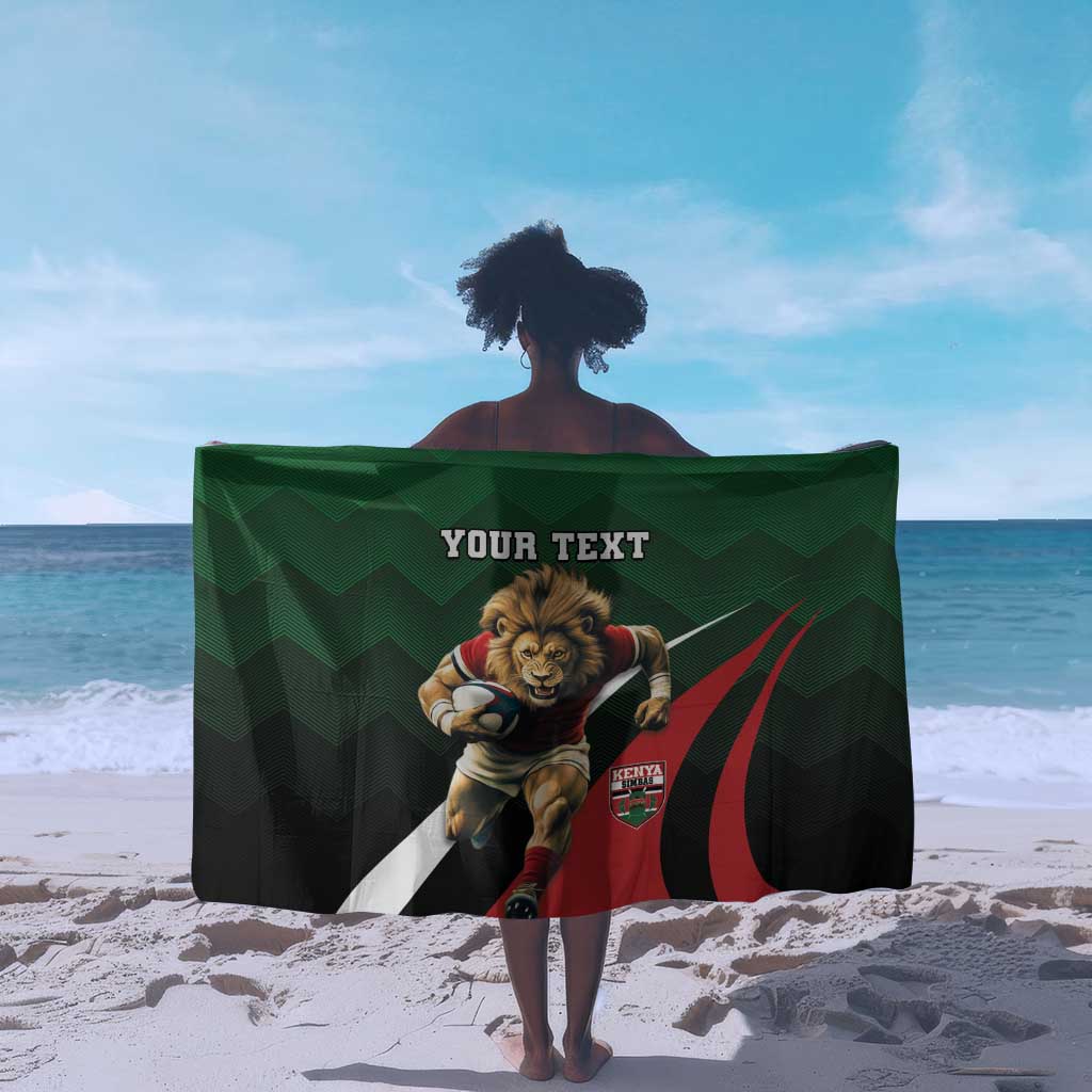 Kenya Rugby Custom Sarong Simbas Mascot - Sporty Style LT15