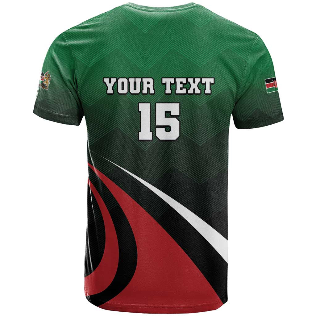 Kenya Rugby Custom T shirt Simbas Mascot - Sporty Style LT15