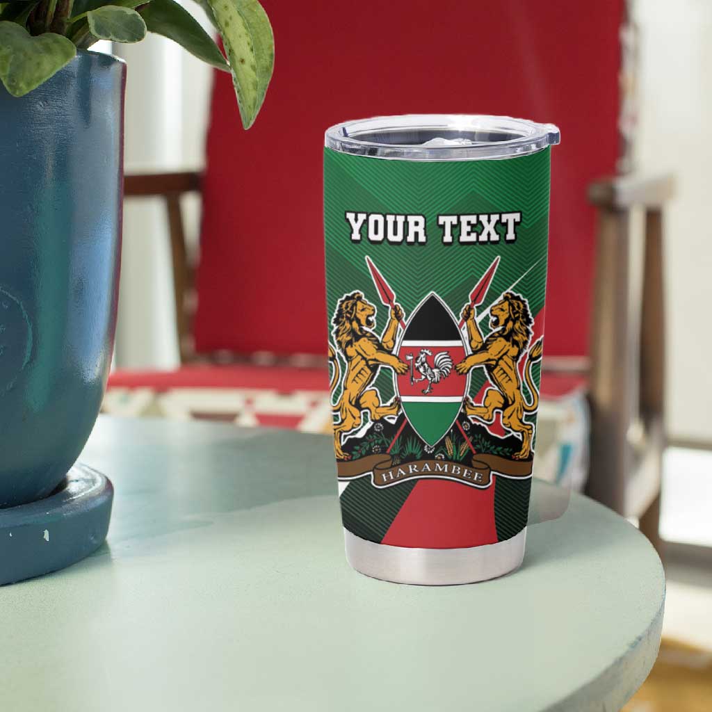 Kenya Rugby Custom Tumbler Cup Simbas Mascot - Sporty Style LT15
